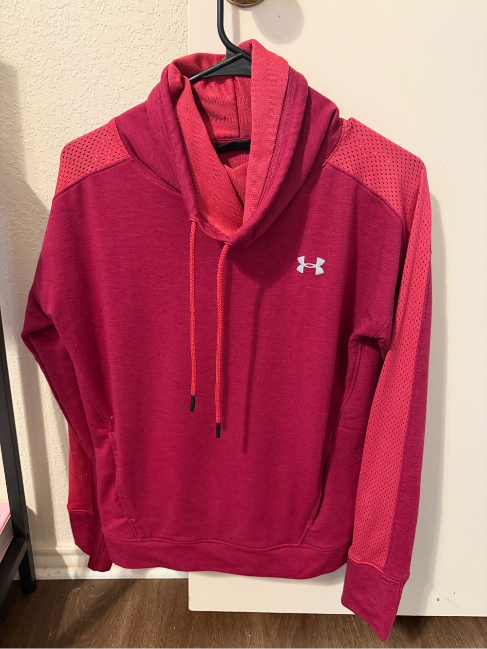 Under Armour Womens Red Pullover Hoodie